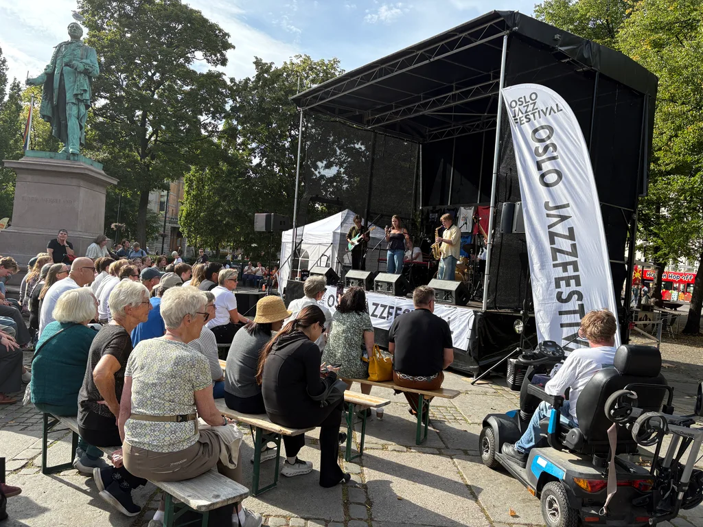 Oslo Jazz Festival on the other end of the park