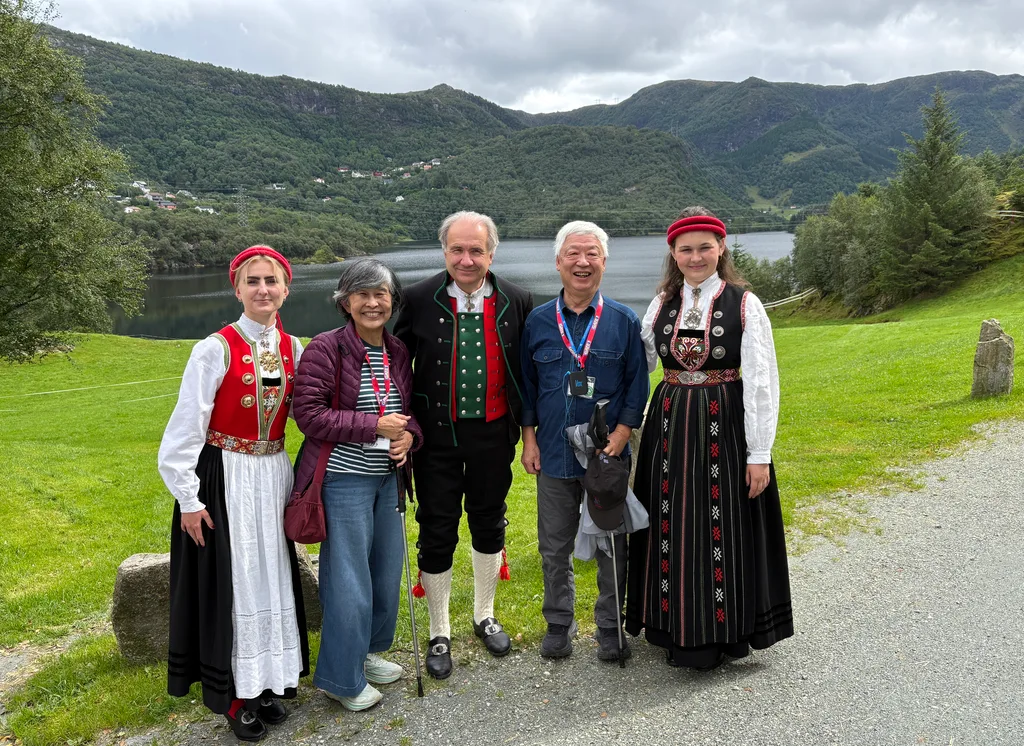 At the end of the visit