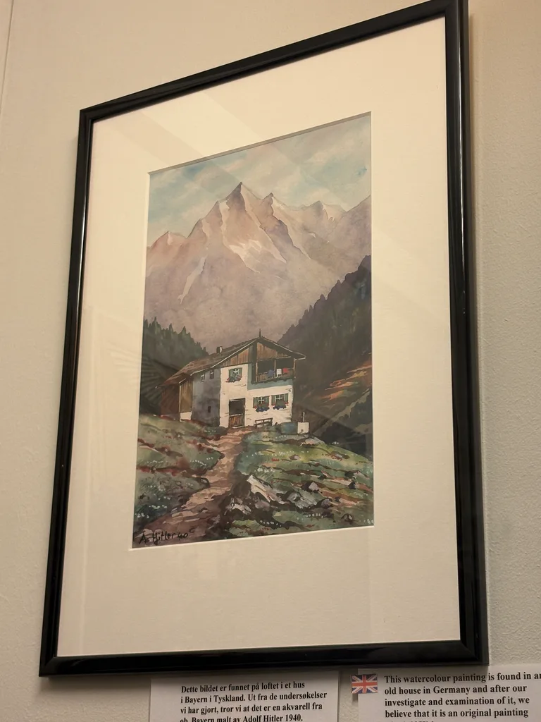 A painting by Hitler.  The owner bought it with 200 euro.  He then found four cartoon drawings hidden under the painting.  They were all signed by Hitler