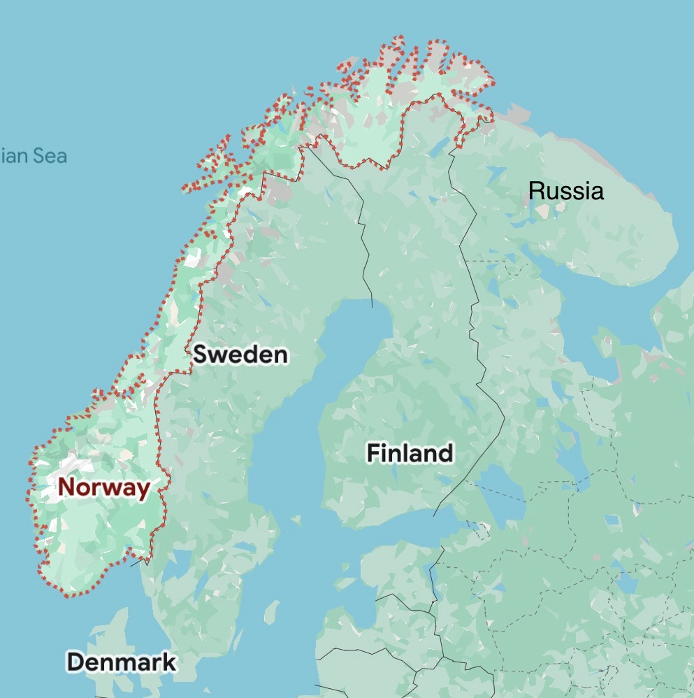 SAS, the airline we flew, is jointly operated by Norway, Sweden, and Denmark. Sweden and Finland joined NATO after Russia invaded Ukraine in 2022, whereas Norway was a founding member of NATO in 1949.