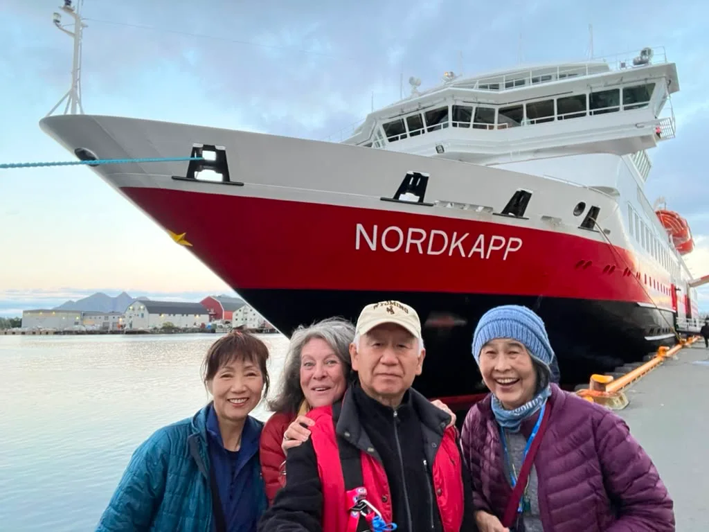 A Korean couple and our tour manager Chris Rogers